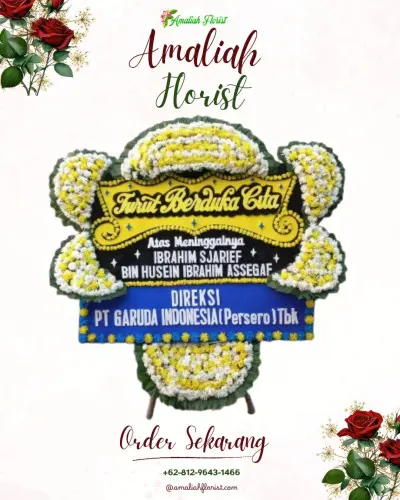 Papan Bunga Duka di Kebun Sari