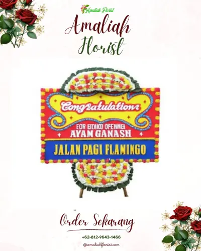 Bunga Papan Congratulation di Kebun Sari